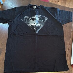 DC Comics Black Superman Emblem Tee